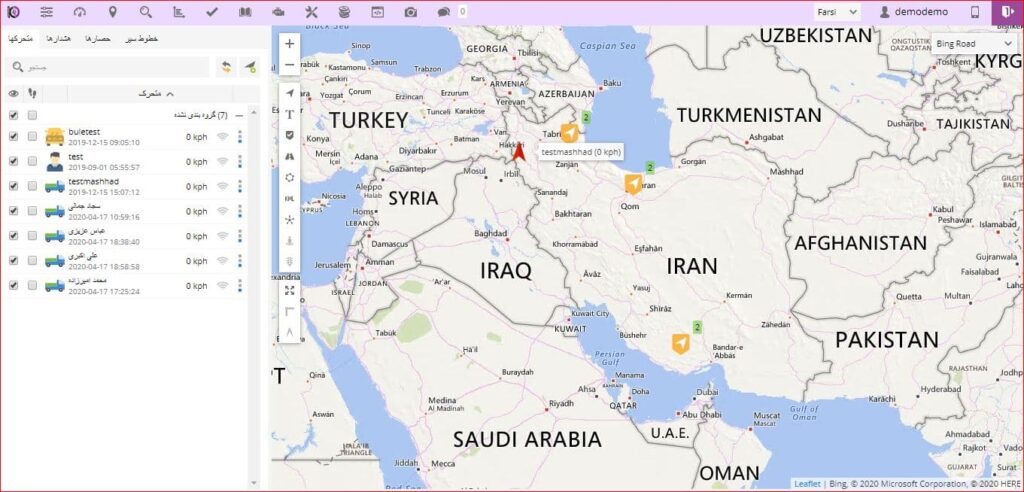 نرم افزار ردیاب خودرو KingGps